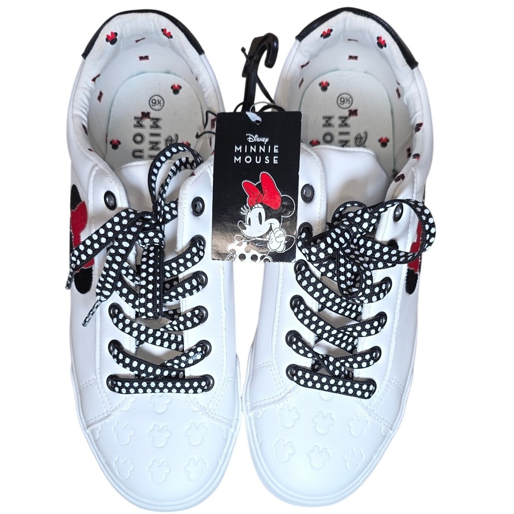 Ground Up Disney Minnie Mouse White Lace Up Sneakers Womens Size 9.5 - Picture 10 of 10
